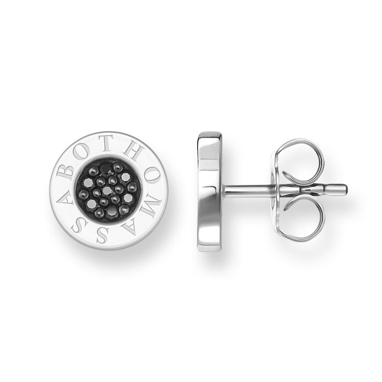Thomas Sabo Ohrstecker klassisch Pavé schwarz - H1547-051-11