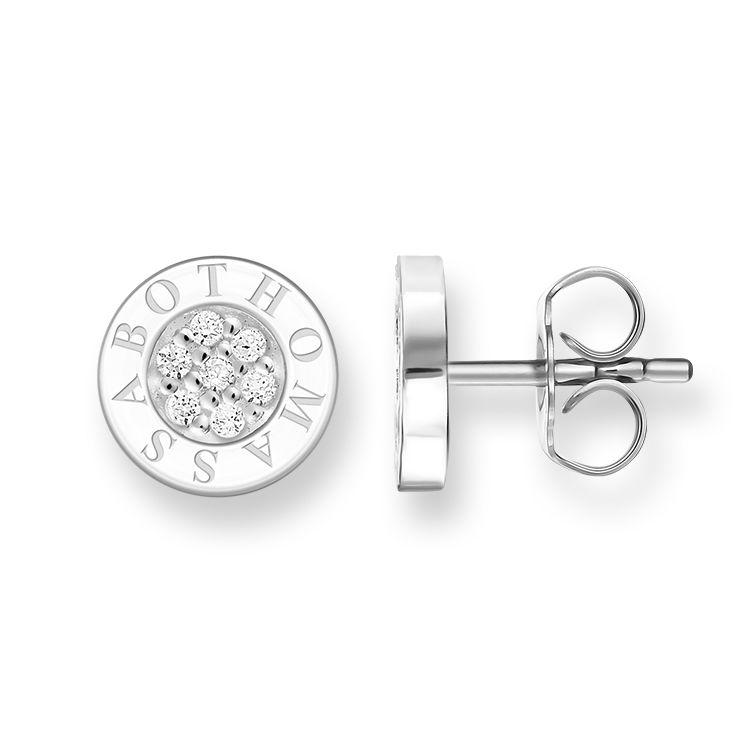 Thomas Sabo Ohrstecker klassisch Pavé weiss - H1547-051-14