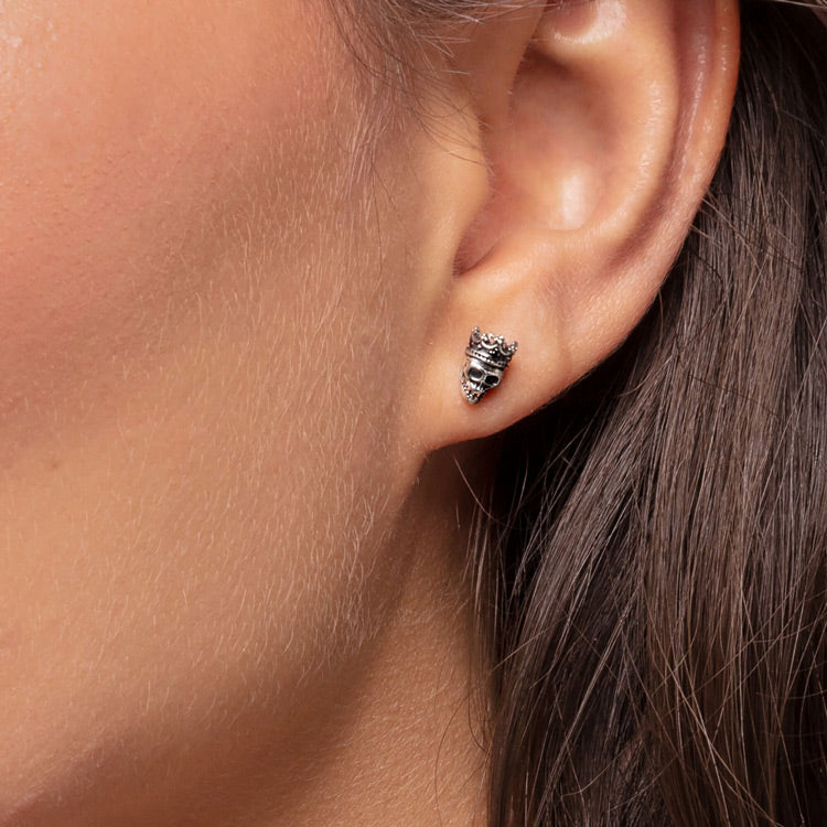 Thomas Sabo Ohrstecker Totenkopf König - H2111-643-11
