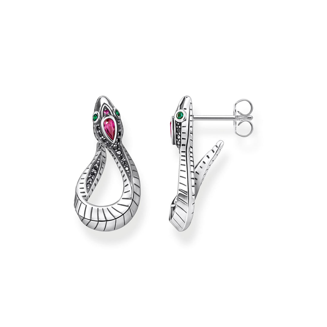 Thomas Sabo Ohrringe Schlange Silber - H2123-342-7