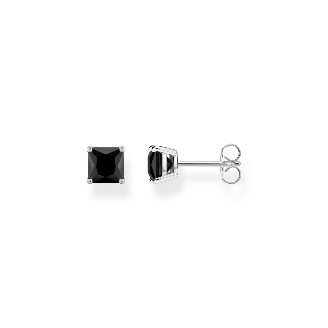Thomas Sabo Ohrstecker mit Schwarzem Stein Silber - H2174-024-11