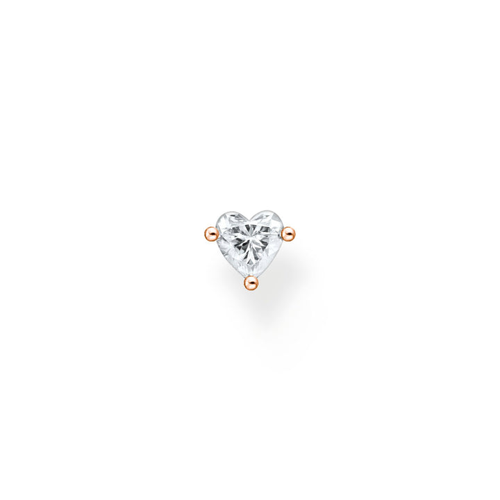 Thomas Sabo Einzel Ohrstecker Herz Roségold - H2234-416-14