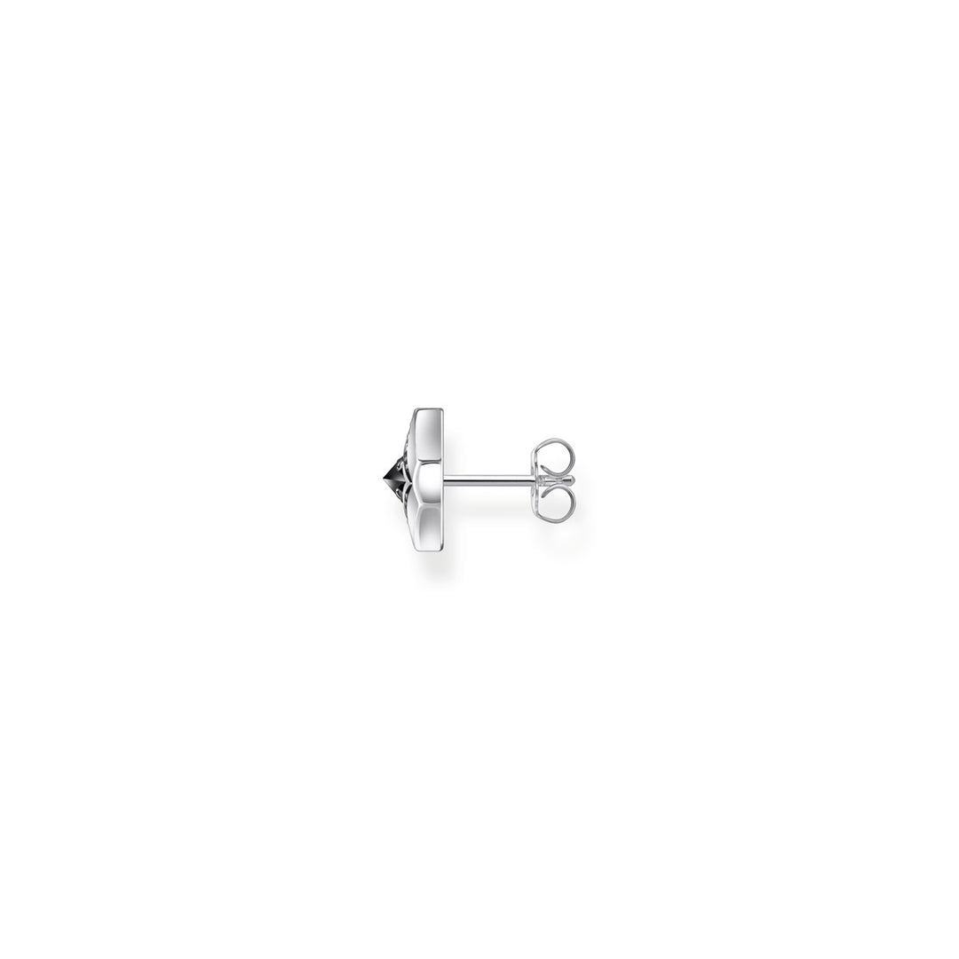Thomas Sabo Einzel Ohrstecker mit schwarzem Stein Silber geschwärzt - H2283-643-11