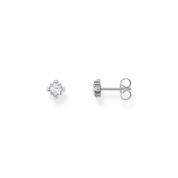 Thomas Sabo Ohrstecker Vintage mit weissem Stein Silber - H2311-051-14