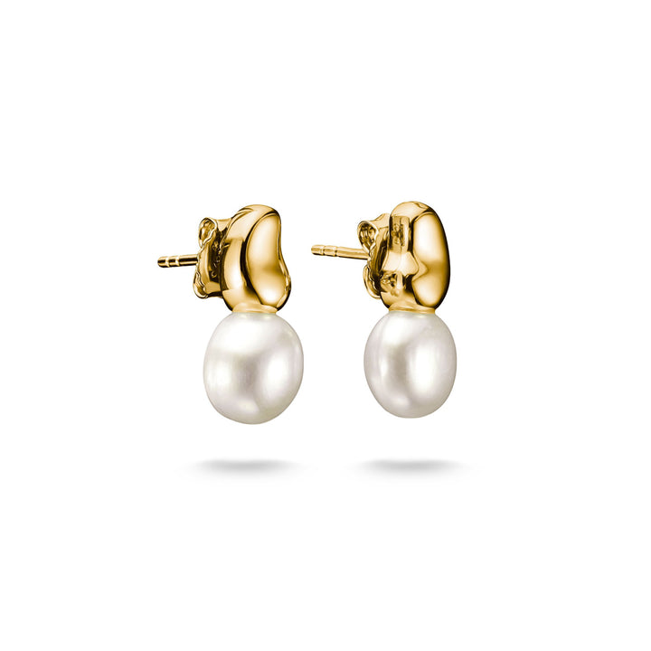 Thomas Sabo Ohrstecker mit Perlen Natural Beauty vergoldet - H2320-430-14