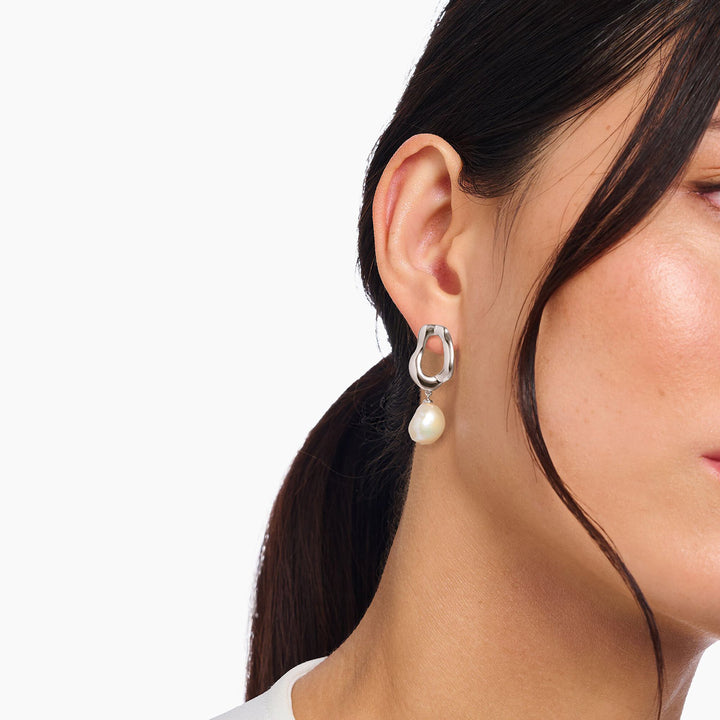 Thomas Sabo Ohrringe mit Perle Natural Beauty Silber - H2322-082-14