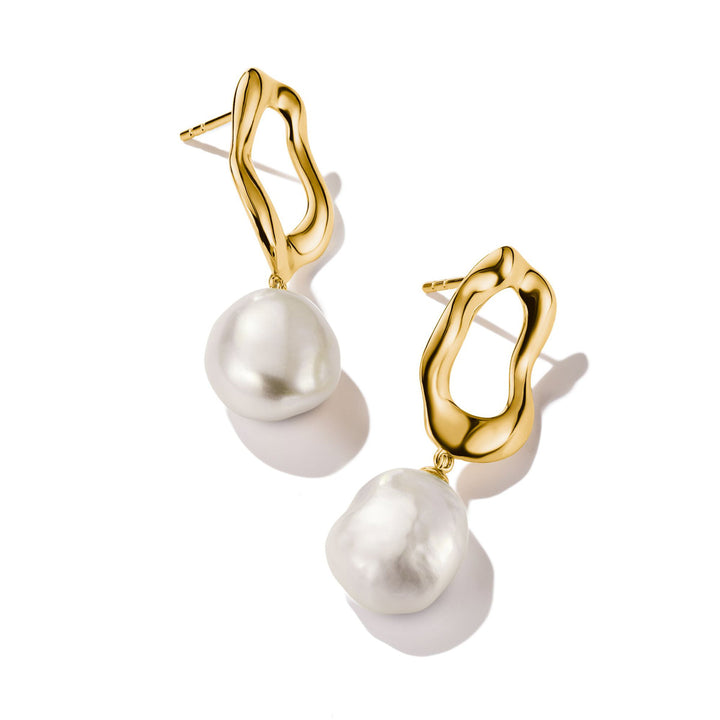 Thomas Sabo Ohrringe mit Perle Natural Beauty vergoldet - H2322-430-14