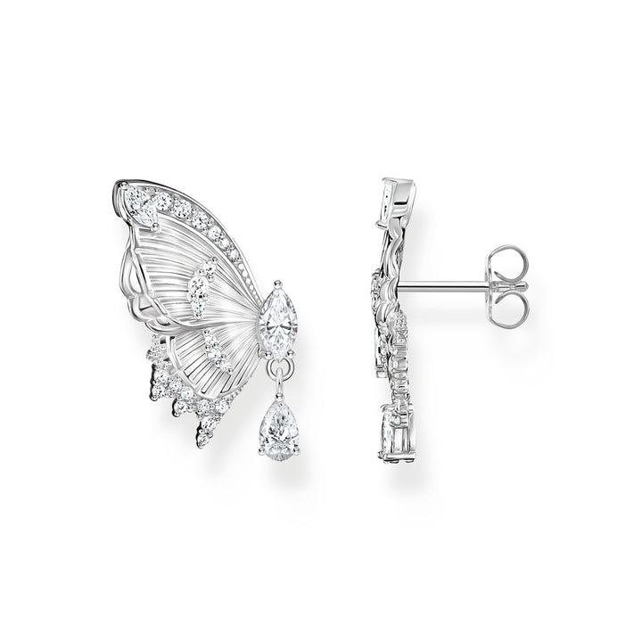 Thomas Sabo Ohrstecker Schmetterling Butterfly Paradise mit Steinen Silber - H2328-051-14