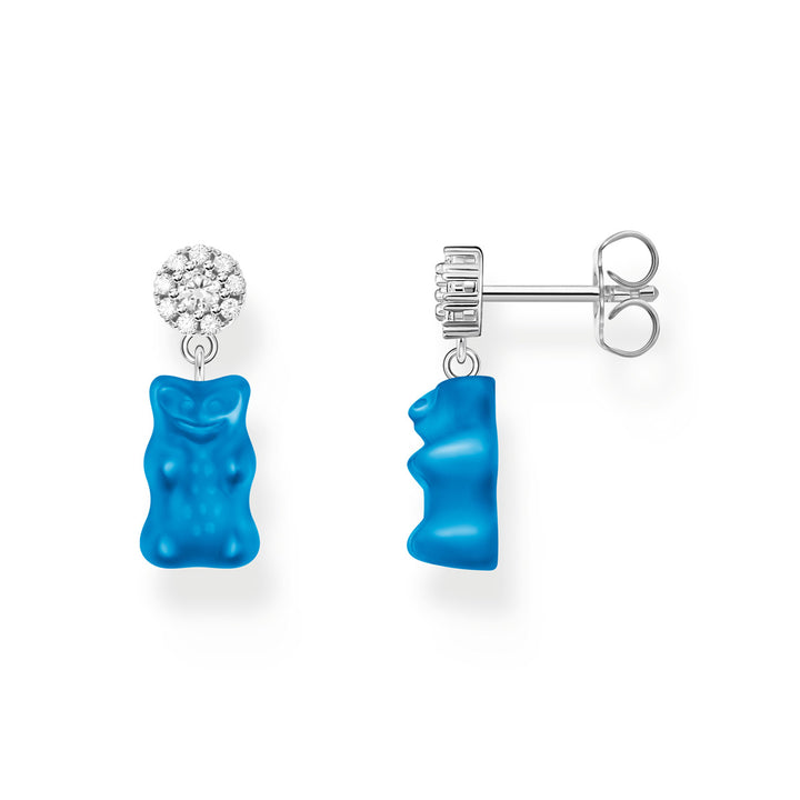 Thomas Sabo Ohrstecker mit blauen Goldbären Silber - H2330-052-1