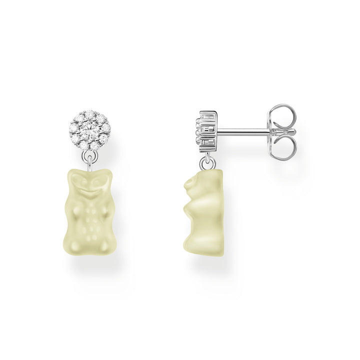 Thomas Sabo Ohrstecker mit weissen Goldbären Silber - H2330-052-14