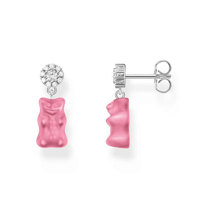 Thomas Sabo Ohrstecker mit pinkfarbenen Goldbären Silber - H2330-052-9