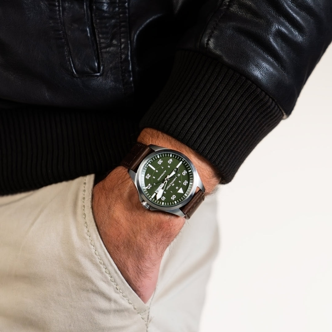 Hamilton Khaki Aviation Pilot Day Date Auto - H64635560