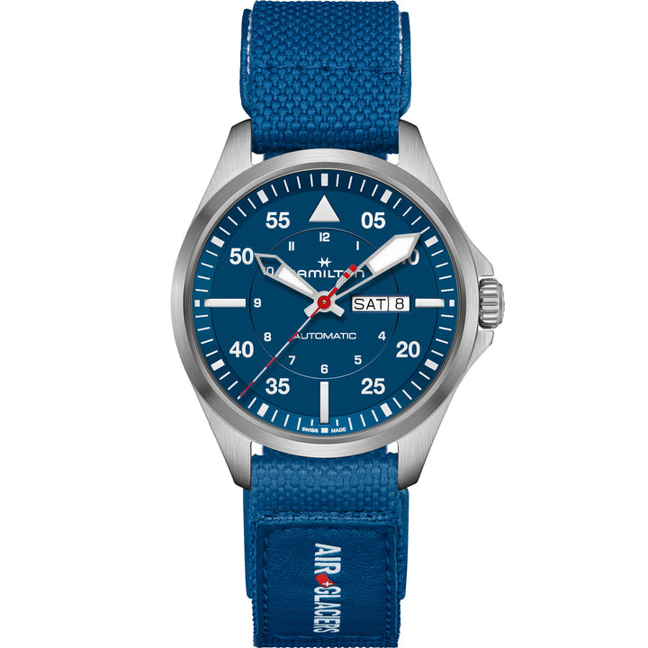 Hamilton Khaki Aviation Pilot Day Date Auto Air Glaciers Edition - H64655941