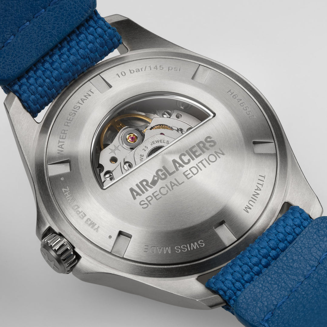Hamilton Khaki Aviation Pilot Day Date Auto Air Glaciers Edition - H64655941