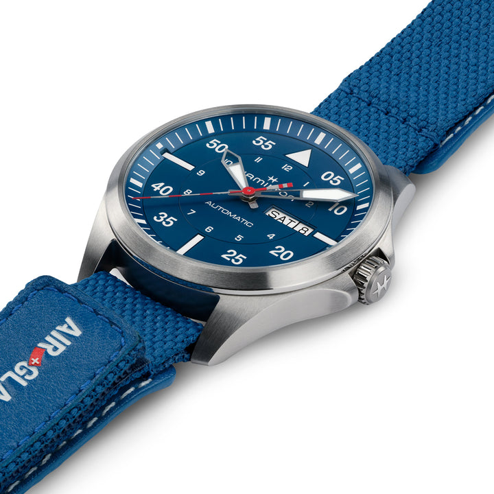 Hamilton Khaki Aviation Pilot Day Date Auto Air Glaciers Edition - H64655941