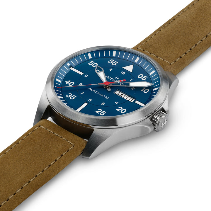 Hamilton Khaki Aviation Pilot Day Date Auto Air Glaciers Edition - H64655941