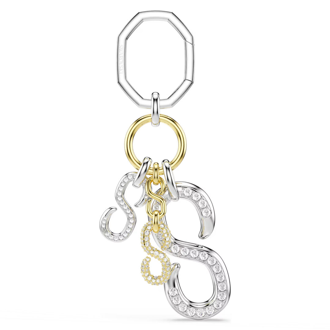 Swarovski Bag Charm Round cut White Mixed metal finish - 5763019