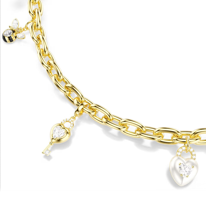Swarovski Handtaschen Charm Verschiedene Schliffe Weiss Goldlegierungsschicht - 5763021