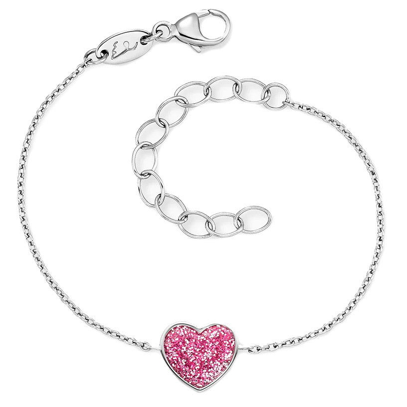 Herzengel Bracelet Cœur Scintillant - HEBS-GLITTERHEART