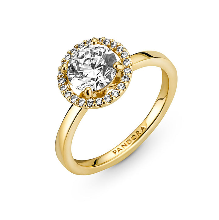 Pandora Funkelnder Runder Strahlenkranz Ring - 161234C01