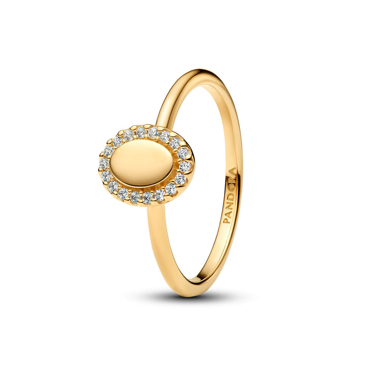 Pandora Bague Halo Ovale Gravable - 163800C01