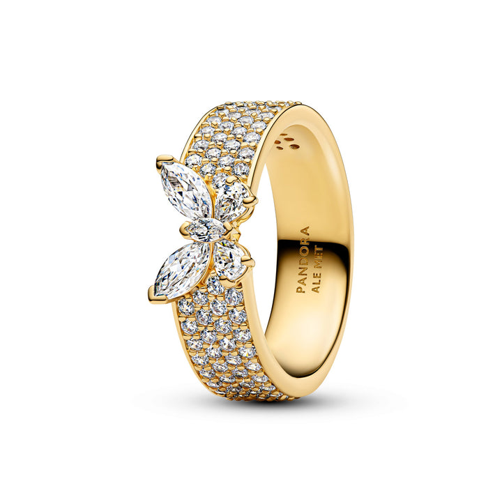 Pandora Bague Cocktail Papillon Scintillant Dorée - 164270C01