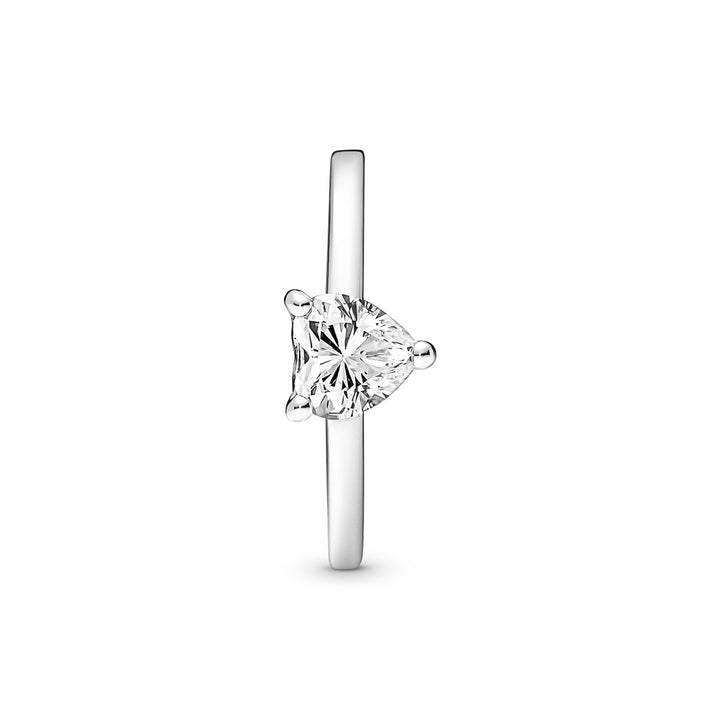 Pandora Funkelndes Herz Solitär Ring - 191165C01