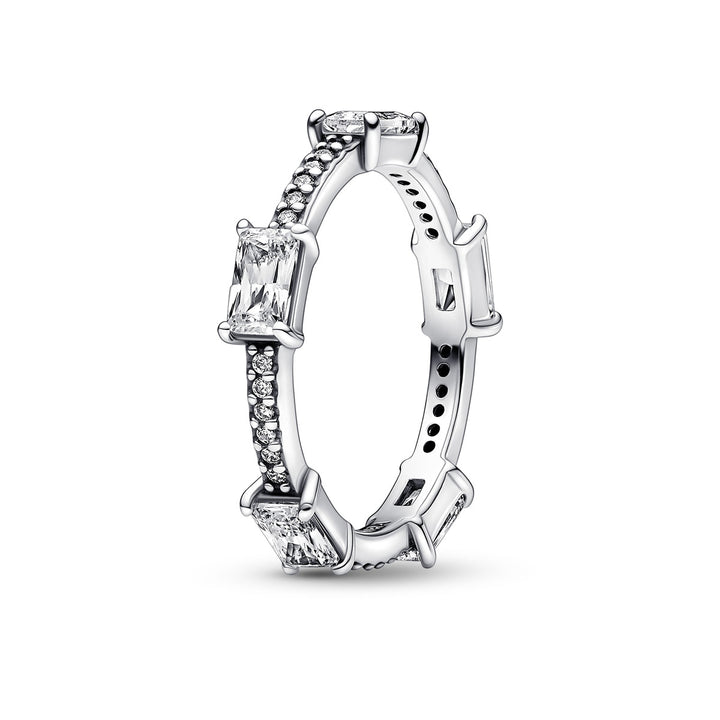 Pandora Rechteckige Steine Funkelnder Pavé Ring - 192397C01
