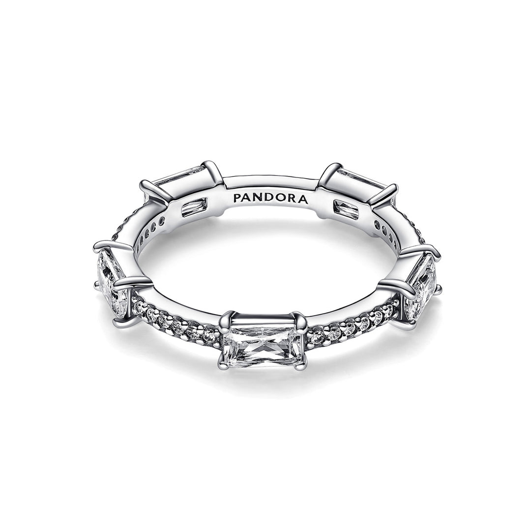 Pandora Rechteckige Steine Funkelnder Pavé Ring - 192397C01