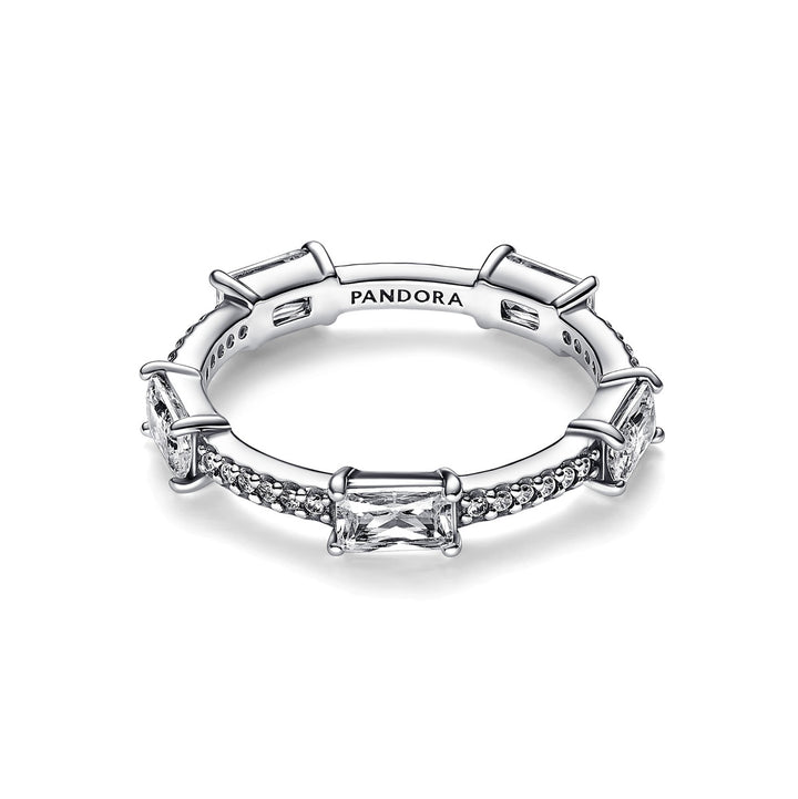 Pandora Rechteckige Steine Funkelnder Pavé Ring - 192397C01