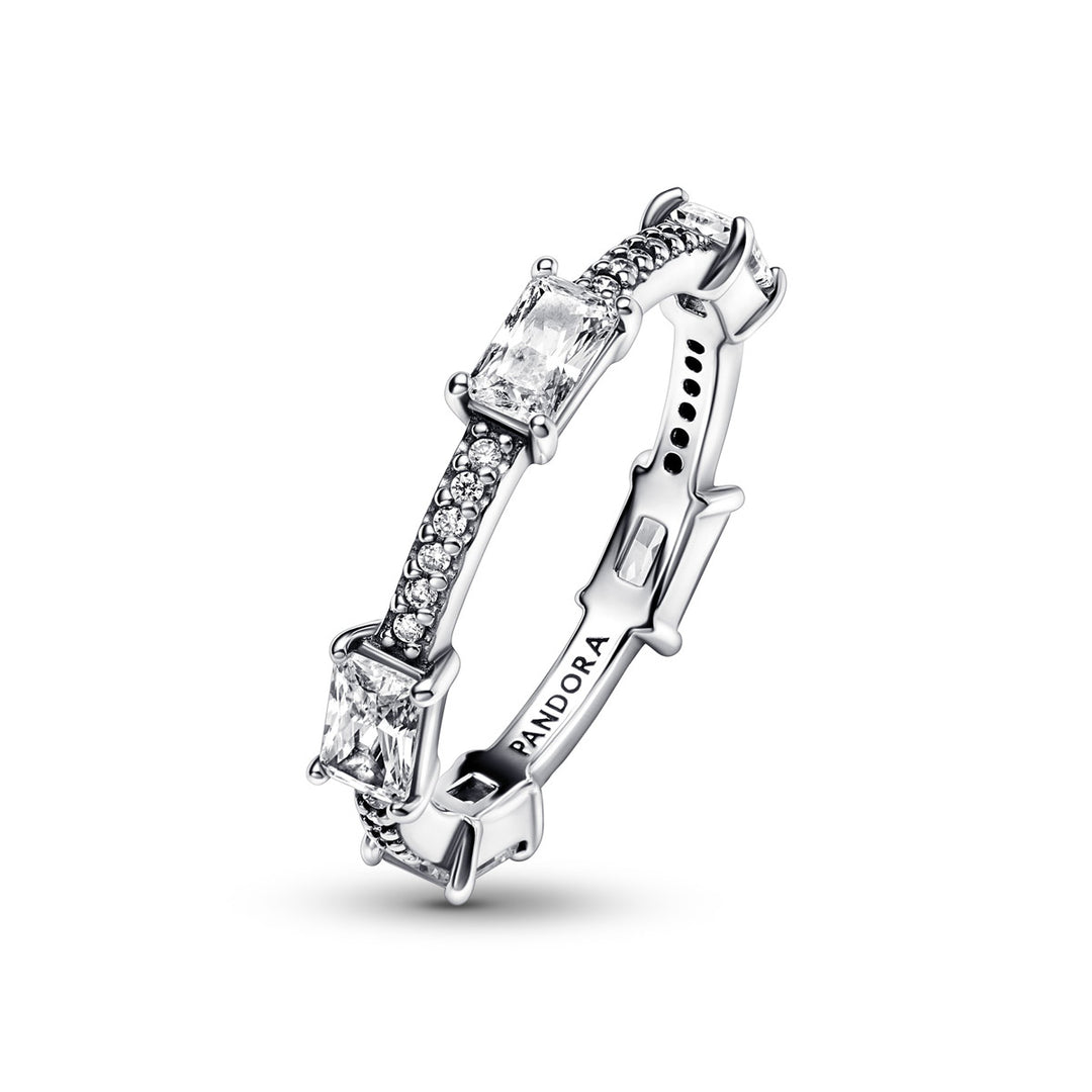 Pandora Rechteckige Steine Funkelnder Pavé Ring - 192397C01