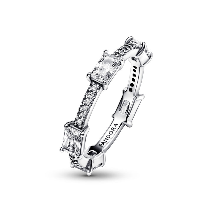 Pandora Rechteckige Steine Funkelnder Pavé Ring - 192397C01