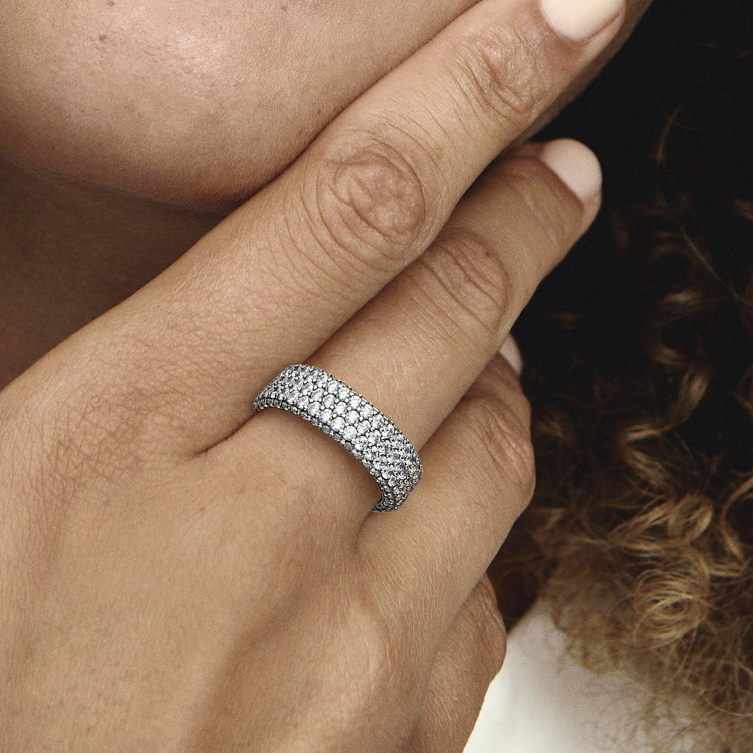 Pandora Timeless Dreireihiger Pavé Ring - 192634C01