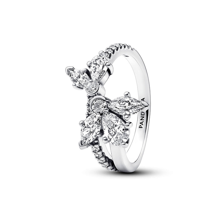 Pandora Funkelndes Asymmetrisches Herbarium Cluster Ring - 193023C01
