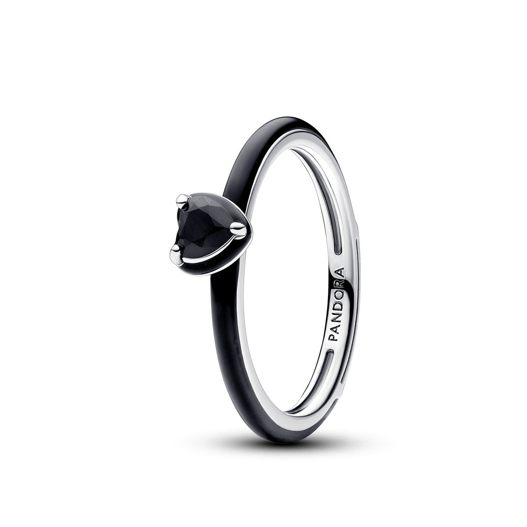 Pandora ME Schwarzes Chakra Herz Ring - 193088C01
