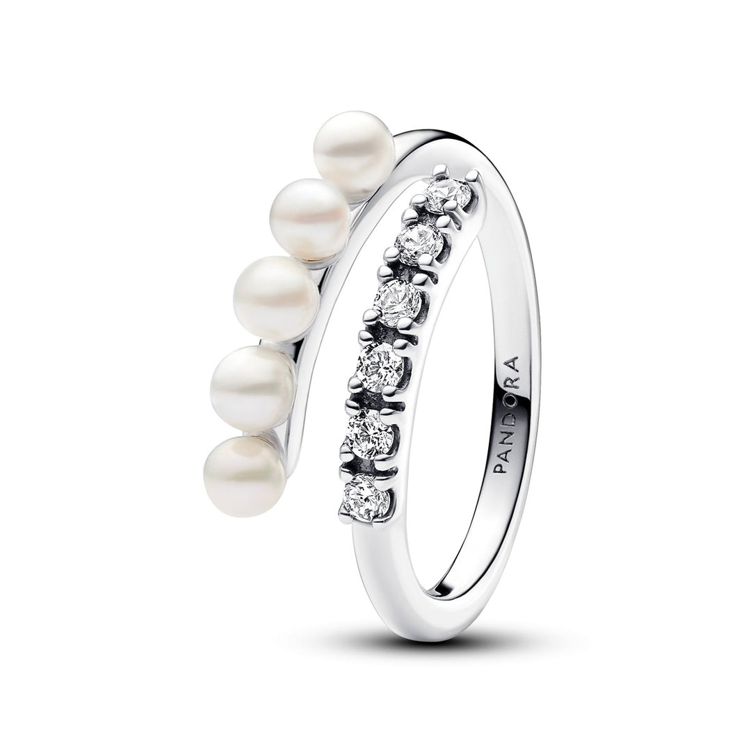 Pandora Behandelte Süsswasserzuchtperlen & Pavé Offener Ring - 193145C01