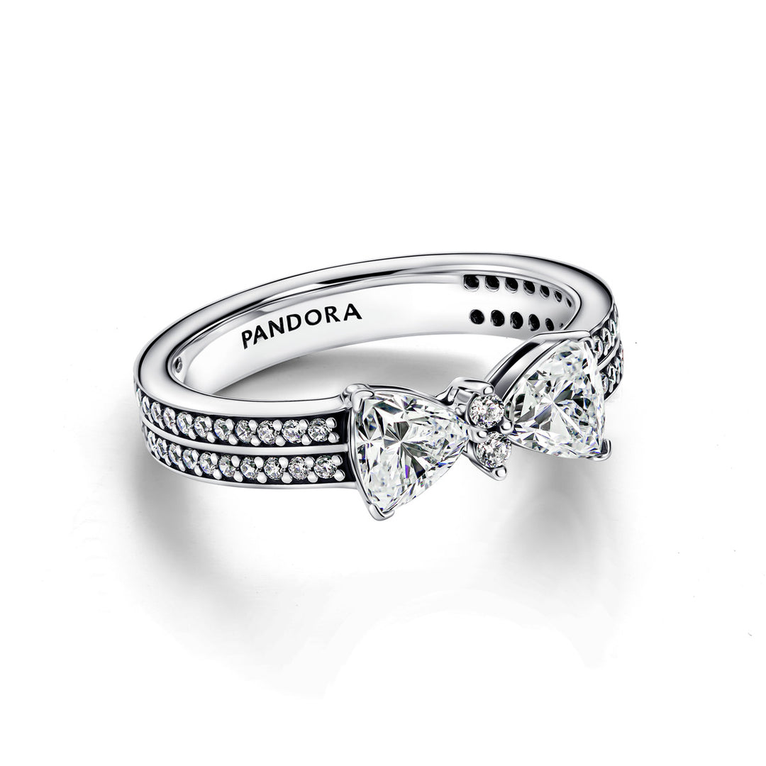 Pandora Funkelnde Schleife Doppelreihiger Ring - 193552C01