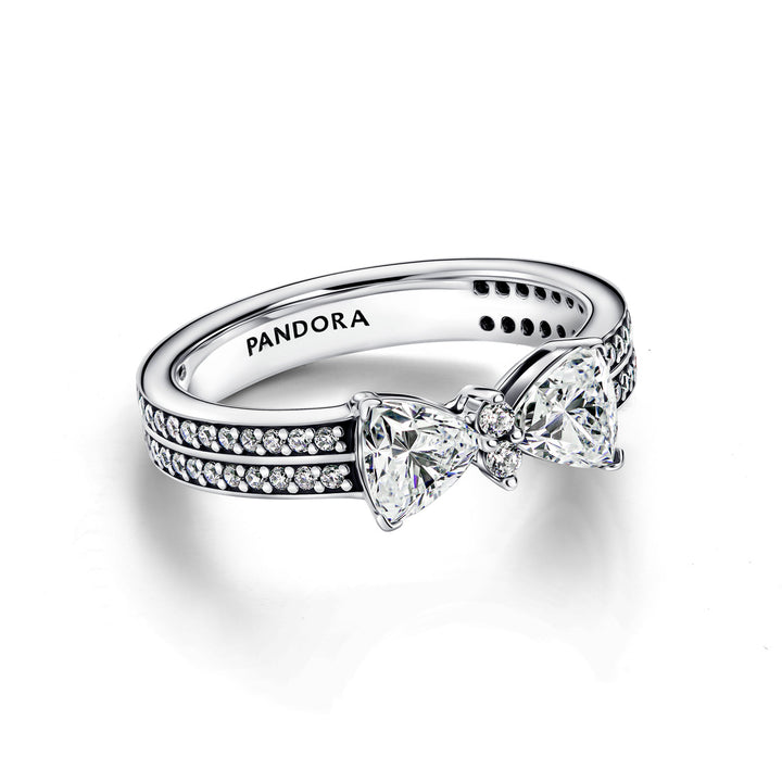 Pandora Funkelnde Schleife Doppelreihiger Ring - 193552C01