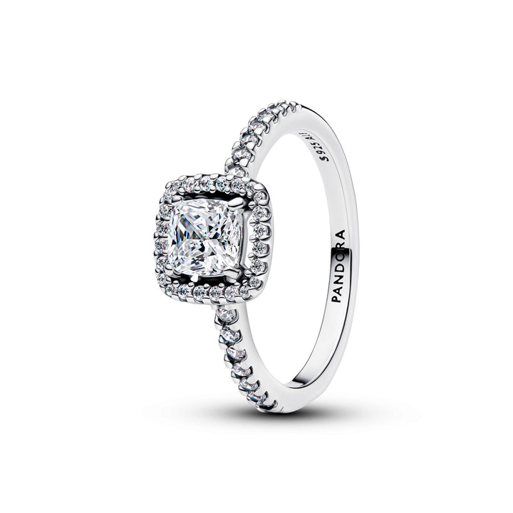 Pandora Funkelnder Quadratischer Strahlenkranz Ring - 193555C02