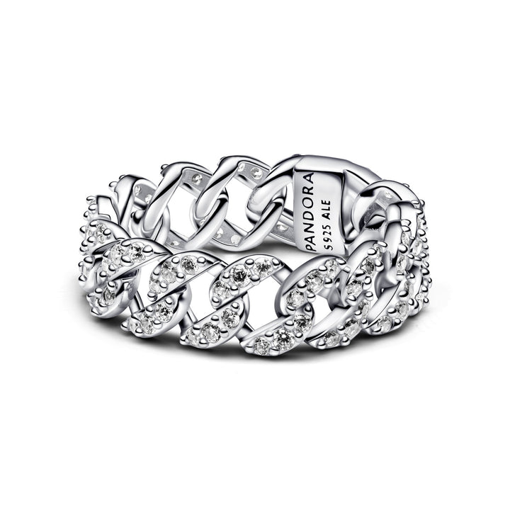 Pandora Pavé Cuban Ketten Ring - 193557C01