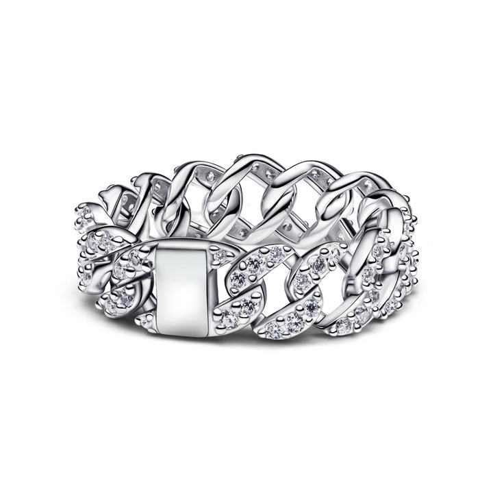 Pandora Pavé Cuban Ketten Ring - 193557C01