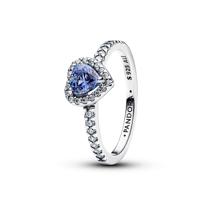 Pandora Anello Cuore in Rilievo Blu - 198421C05