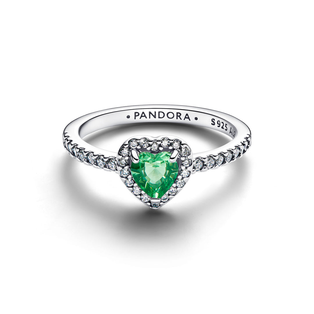 Pandora Erhabenes Mintgrünes Herz Ring - 198421C08