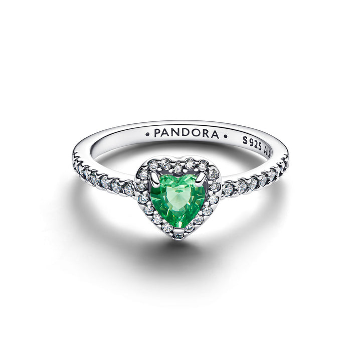 Pandora Erhabenes Mintgrünes Herz Ring - 198421C08