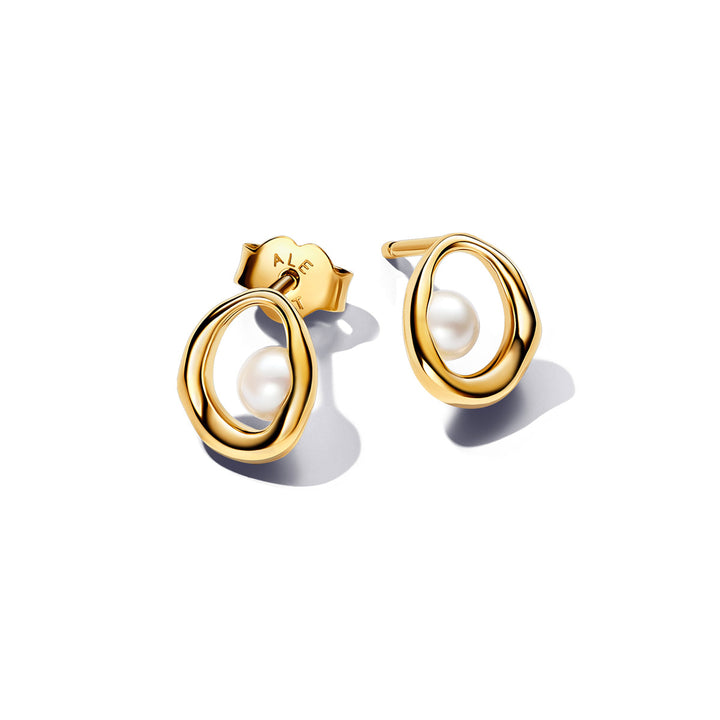 Pandora Organic Shaped &amp; Treated Freshwater Cultured Pearl Earrings - 263295C01