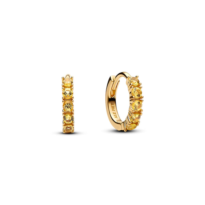Pandora Gelbe Huggie Ohrringe - 263849C01