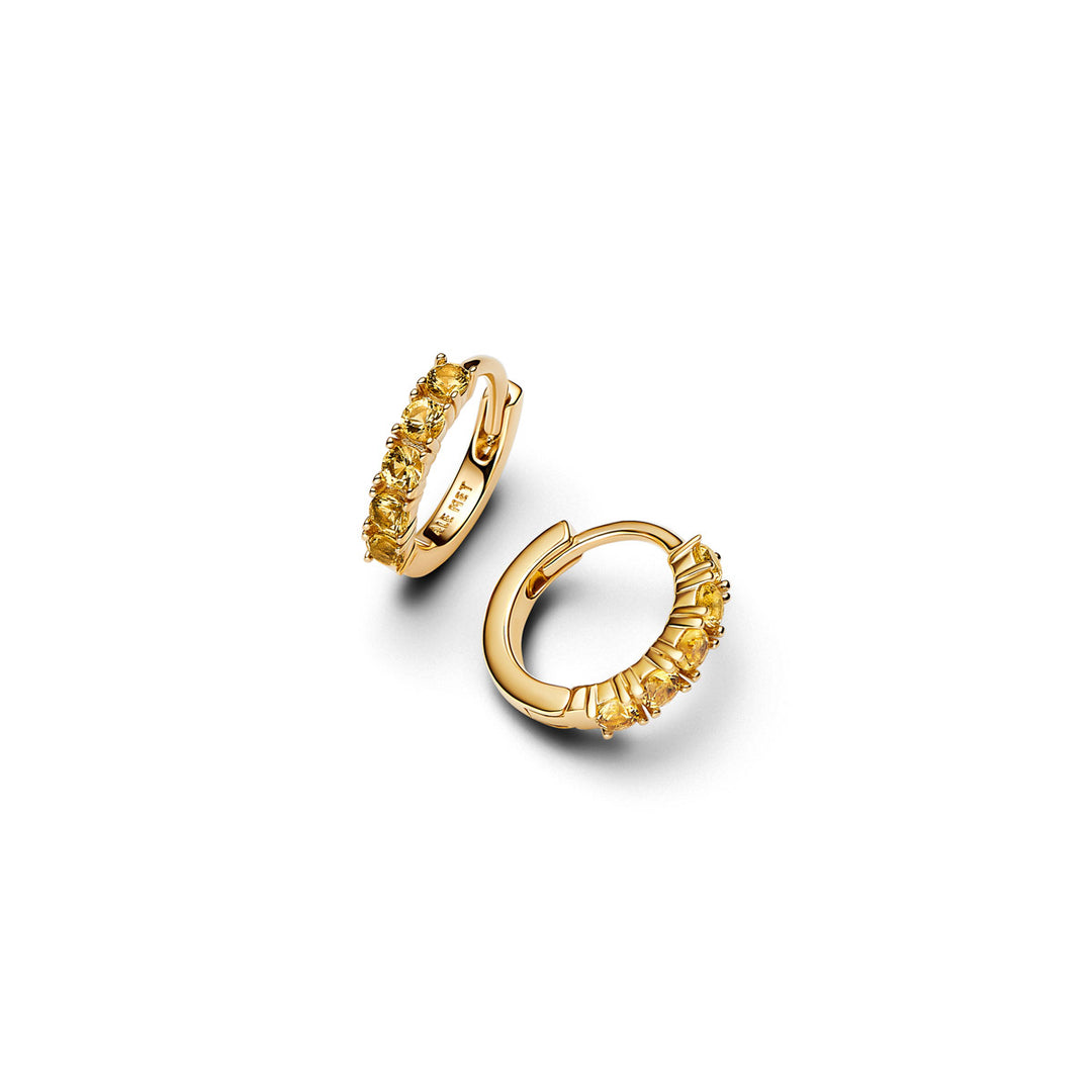 Pandora Gelbe Huggie Ohrringe - 263849C01