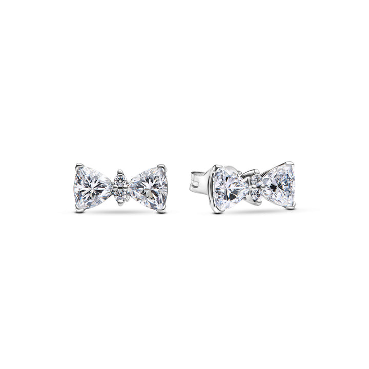 Pandora Sparkling Bow Stud Earrings - 293506C01