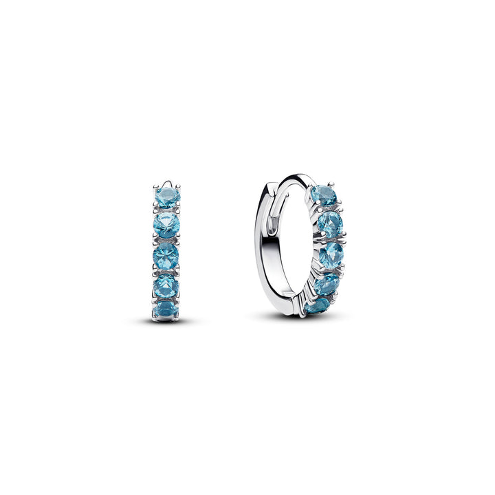 Pandora Cerchi Piccoli Cristalli Azzurri - 293849C01