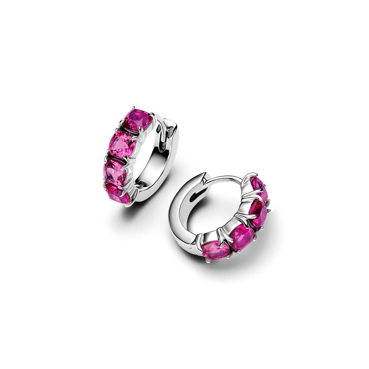 Pandora Rosafarbene Creolen Ohrringe - 293851C02